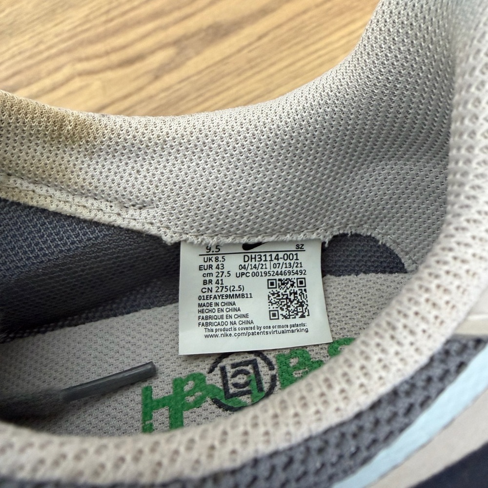 NIKE x sacai x clot x LDWaffle kiss of death 2 grey size 9.5 - Picture 7 of 7